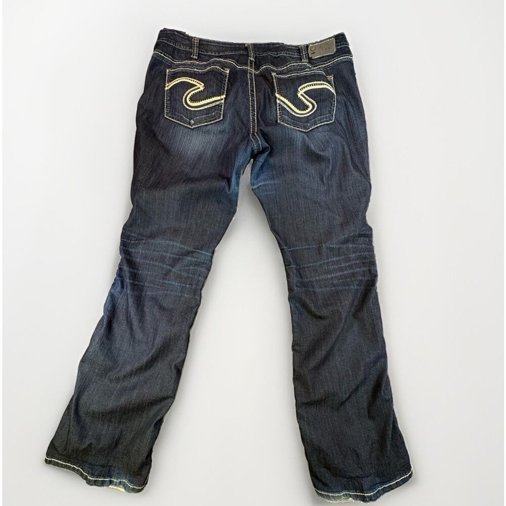 Silver Jeans Co Frances Dark Wash Denim Jeans Women’s Size 18 Inseam 35 - Picture 2 of 11